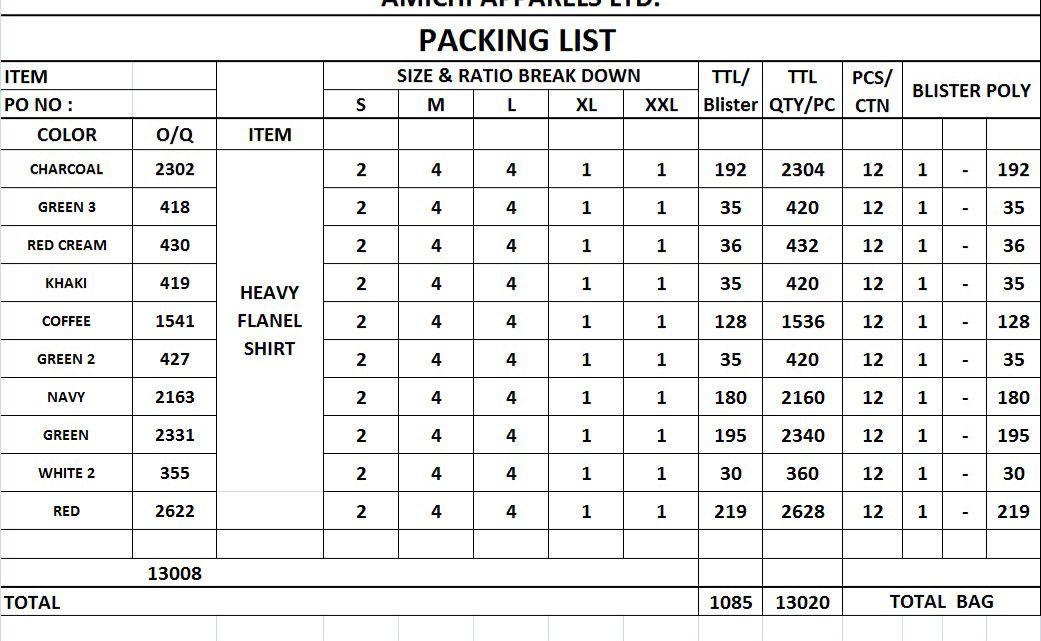 MENS HEAVY FLANEL SHIRT