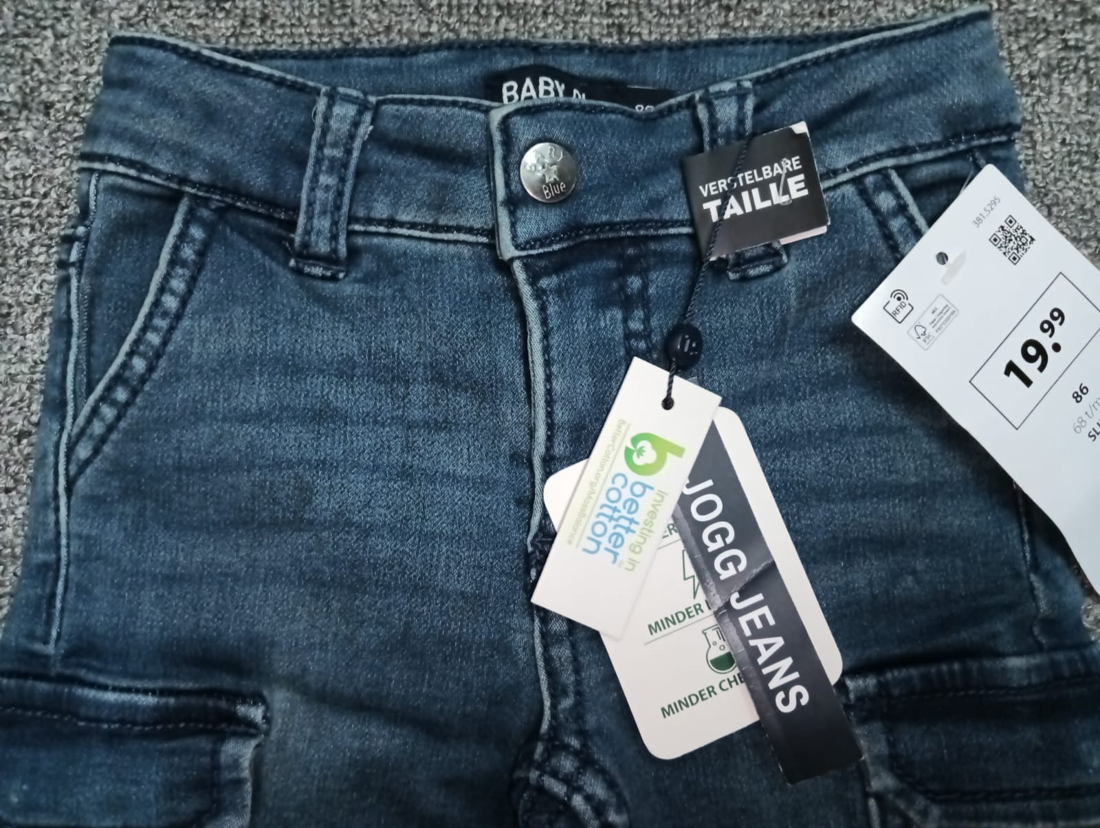 Kids and  Boys Stretch Denim Pant.