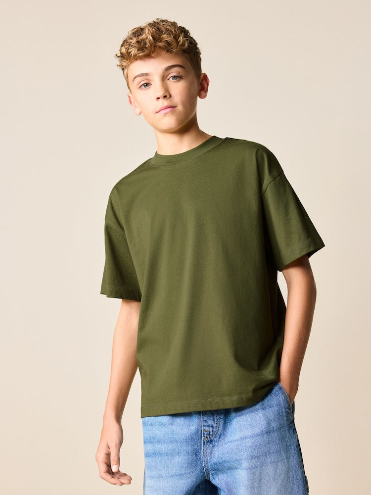 Boys Multicolour Solid t-shirt (High GSM)
